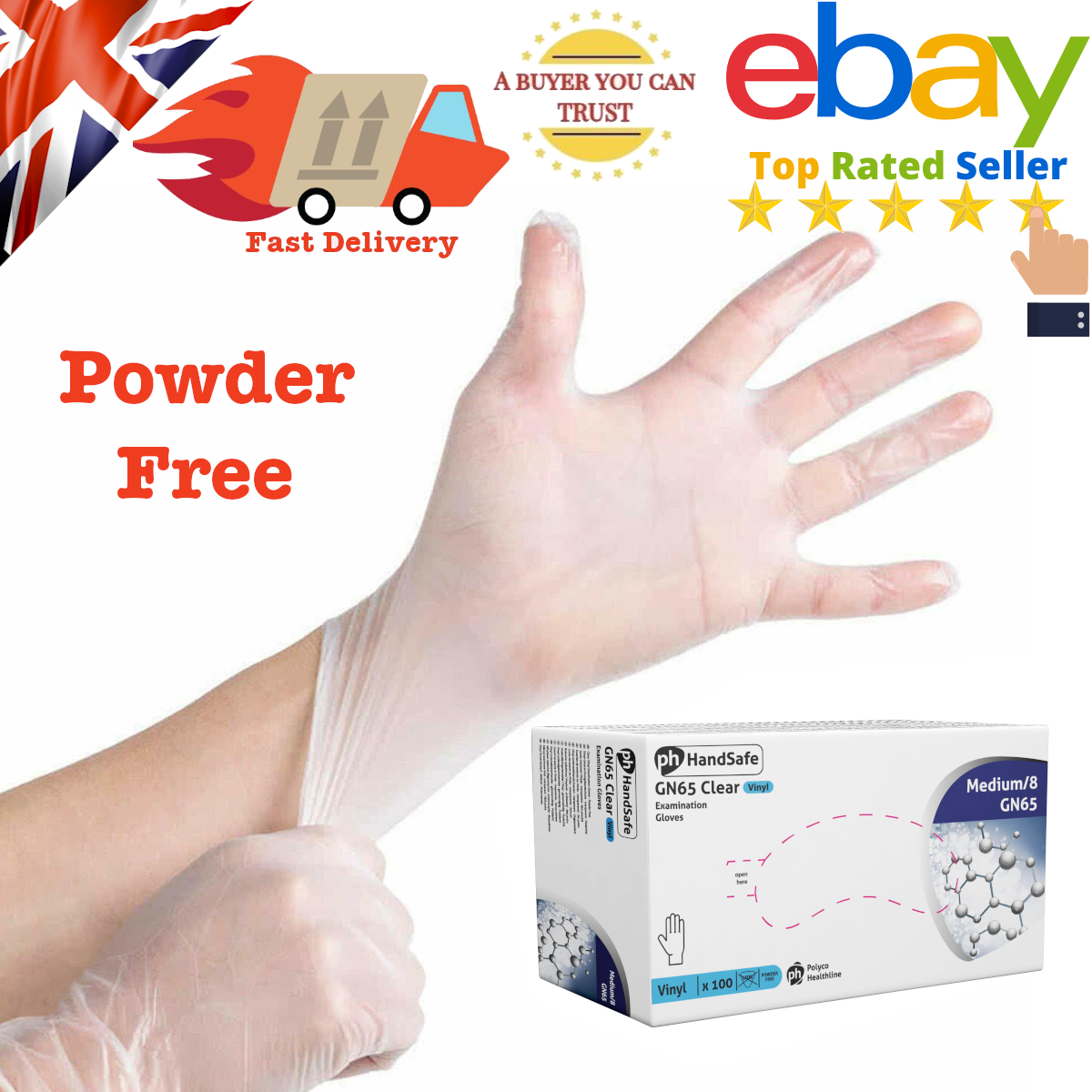 Vinyl Gloves Top Care Latex Gloves Addis Latex Free Gloves 30pk