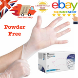 Vinyl Gloves Clear Disposable Powder Free NON Latex Examination Gloves