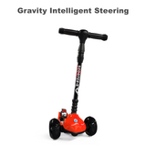 Kids Mini Scooter for Boys & Girls Kick Light Up 3 Wheel Adjustable Folding Bar